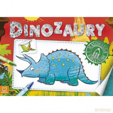 Dinozaury. Malowanka z naklejkami [KSIĄŻKA]