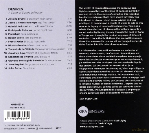 Ora Singers Suzi Digby: Desires [CD]