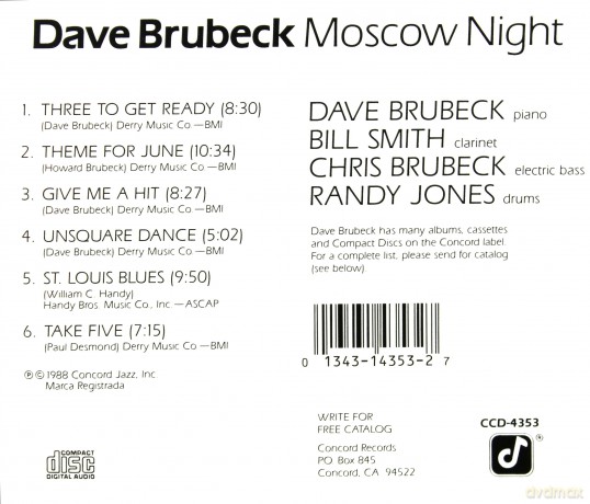 Brubeck Dave: Moscow Night [CD]