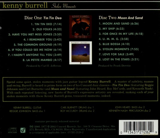 Burrell Kenny: Stolen Moments [2CD]