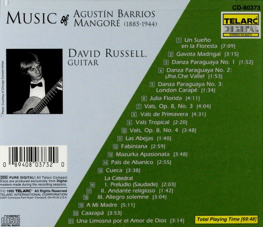 David Russell: Music Of Barrios [CD]
