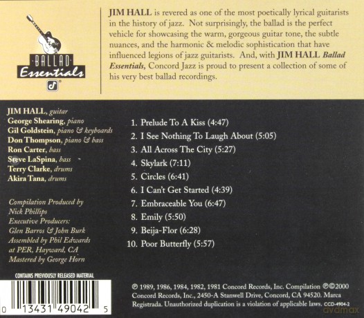 Hall Jim: Ballad Essentials [CD]