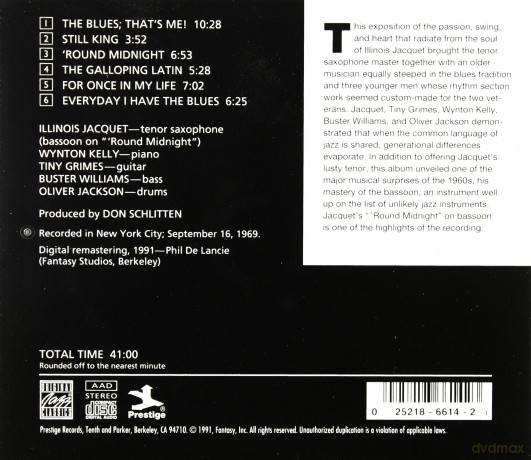 Illinois Jacquet: The Blues:That - S Me! [CD]