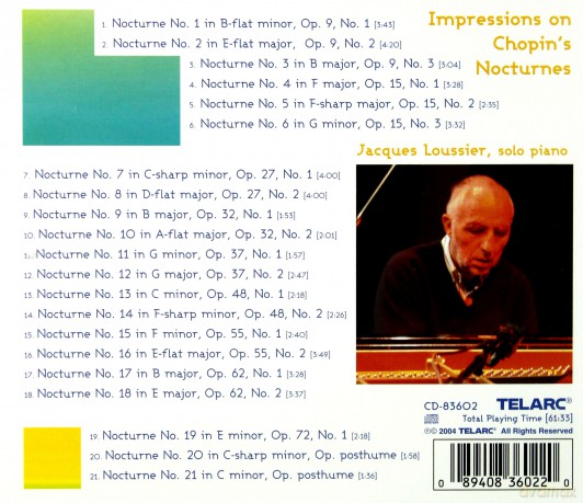Jacques Loussier: Chopins Nocturnes [CD]