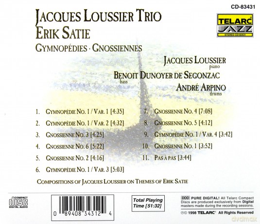 Jacques Loussier: Satie [CD]