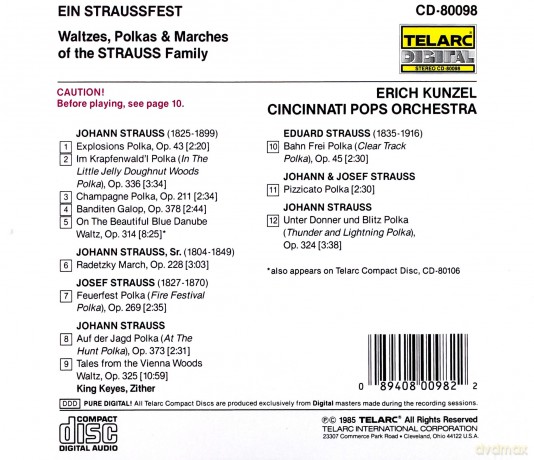 Kunzel/Cpo: Ein Straussfest [CD]