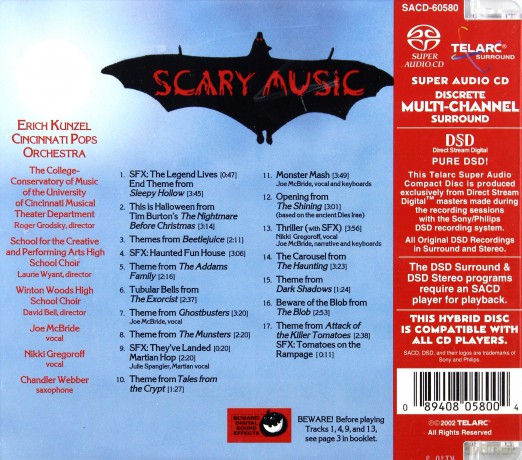 Kunzel/Cpo: Scary Music Sacd [CD]