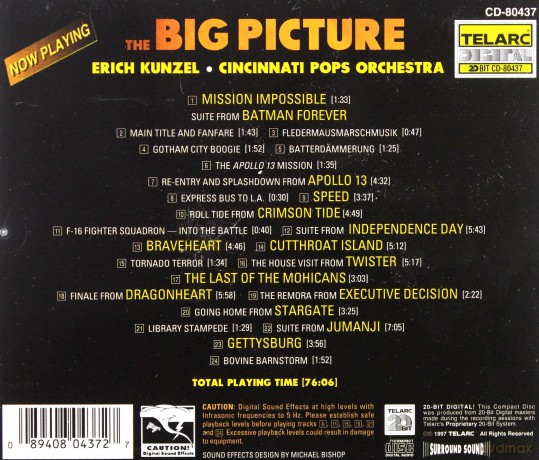 Kunzel/Cpo: The Big Picture [CD]