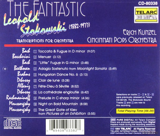 Kunzel/Cpo: The Fantastic Stokowski [CD]