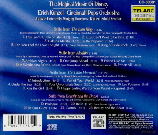 Kunzel/Cpo: The Magical Music Of Disney [CD]