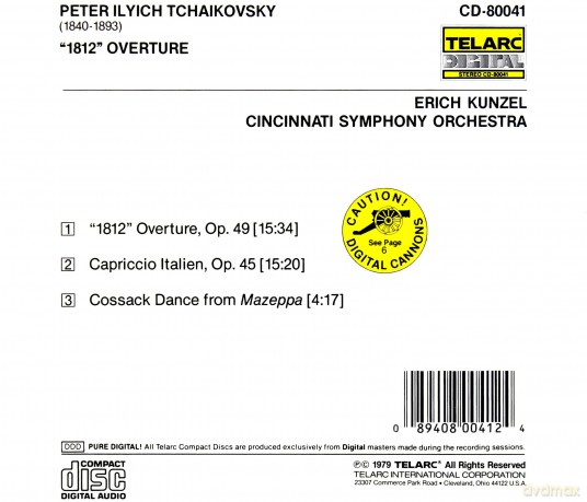 Kunzel/Cso: Tchaikovsky:1812 [CD]