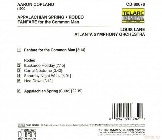 Lane/Aso: Copland:Fanfare [CD]