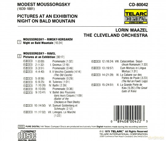 Maazel/Cleve: Moussorgsky:Pictures [CD]