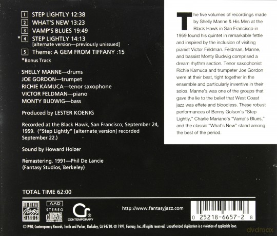 Manne: S&His Friends - At The Black Hawk, vol. 2 [CD]