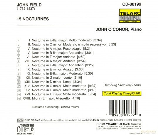 Oconor: Field:Nocturnes [CD]