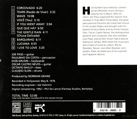 Pass Joe&Paulinho Da Costa: Tudo Bem! [CD]
