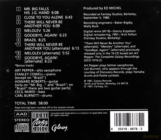 Pepper Art: One September Afternoon [CD]