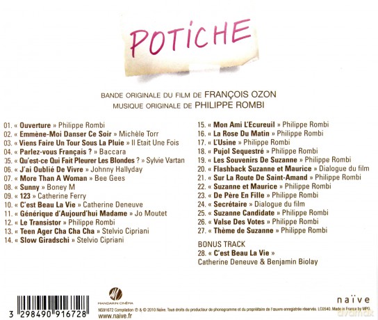 Potiche: Soundtrack (Żona Doskonała) [CD]