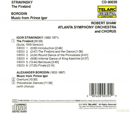 Shaw/Aso: Stravinsky:The Firebird [CD]