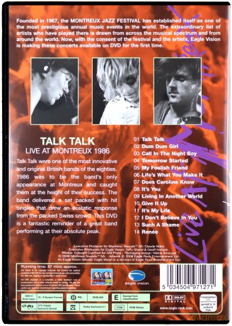Talk Talk: Live At Montreux 1986 [DVD]