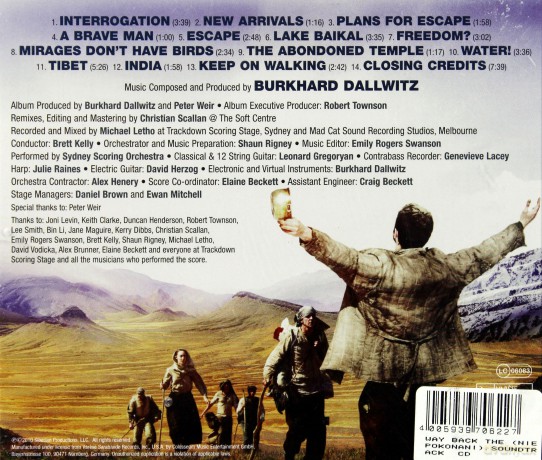 The Way Back soundtrack (Niepokonani) [CD]
