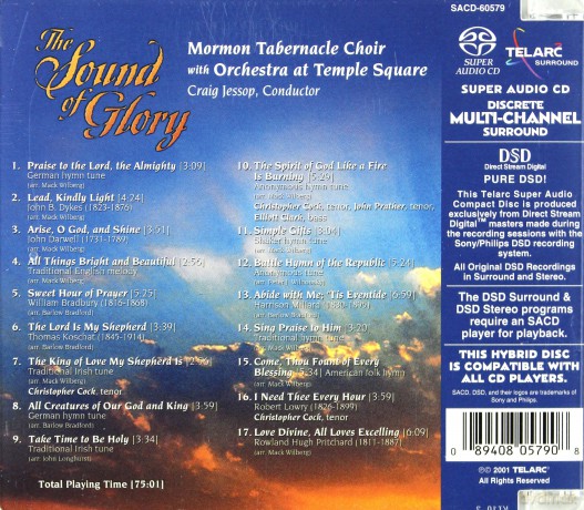 Mormor Tab.Choir: Sound Of Glory [SACD]