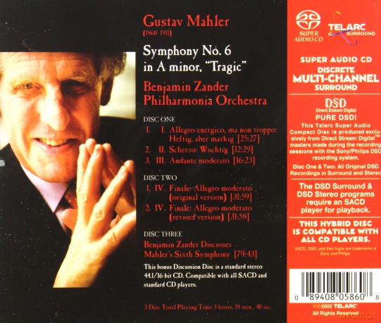Zander & Philharm: Mahler:Sym No 6 [3SACD]