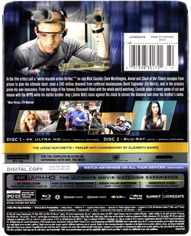 Man on a Ledge (Człowiek na krawędzi) [Blu-Ray 4K]+[Blu-Ray]