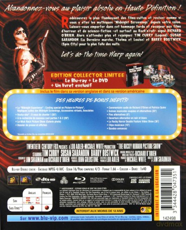 Rocky Horror Picture Show (booklet) [Blu-Ray]+[DVD]