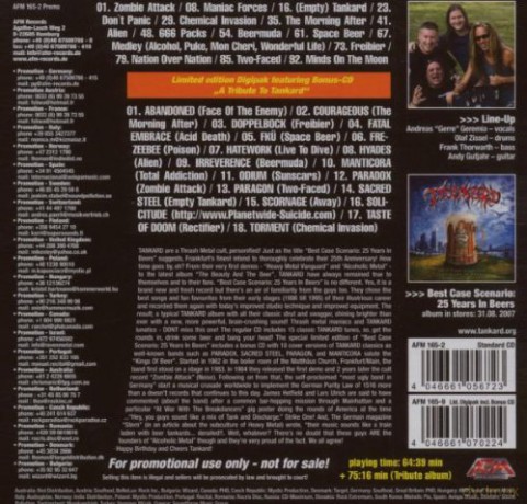 Tankard: 25 Years In Beers Limited Edition [2CD]