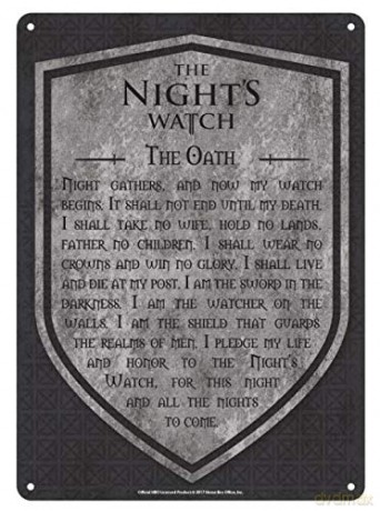 Gra o Tron Nights Watch Ozdoba Ścienna