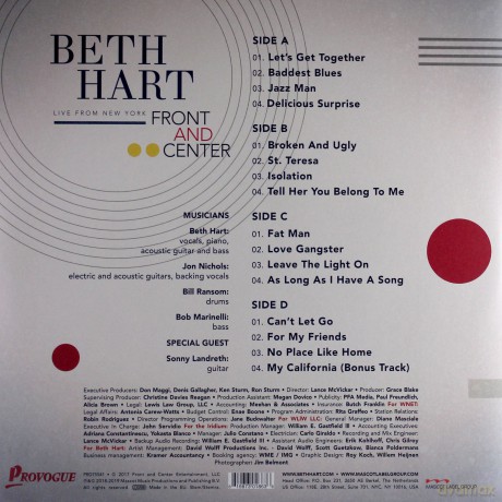 Beth Hart: Front And Center - Live From New York (RSD) [2xWinyl]