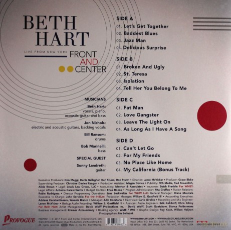 Beth Hart: Front And Center - Live From New York (RSD) [2xWinyl]