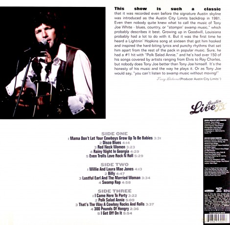 Tony Joe White: Live From Austin Tx (RSD) [2xWinyl]