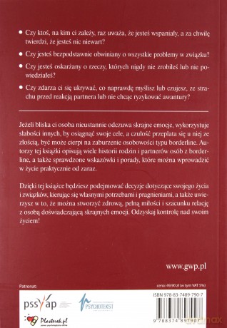 Borderline Jak życ z osobą o skrajnych emocjach - Paul T. Mason, Randi Kreger [KSIĄŻKA]