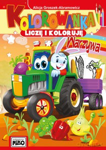 Kolorowanka Liczę i koloruję Warzywa - Alicja Groszek-Abramowicz [KSIĄŻKA]