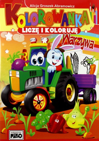 Kolorowanka Liczę i koloruję Warzywa - Alicja Groszek-Abramowicz [KSIĄŻKA]