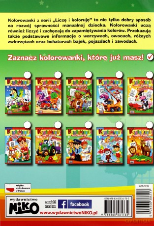 Kolorowanka Liczę i koloruję Zawody - Alicja Groszek-Abramowicz [KSIĄŻKA]