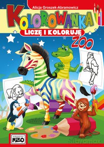 Kolorowanka Liczę i koloruję ZOO - Alicja Groszek-Abramowicz [KSIĄŻKA]