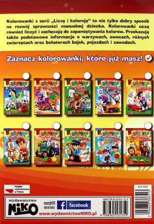 Kolorowanka Liczę i koloruję Zwierzęta - Alicja Groszek-Abramowicz [KSIĄŻKA]