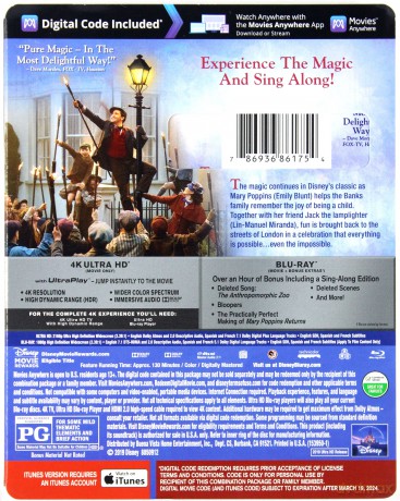 Mary Poppins Returns (Mary Poppins powraca) (Disney) [Blu-Ray 4K]+[Blu-Ray]