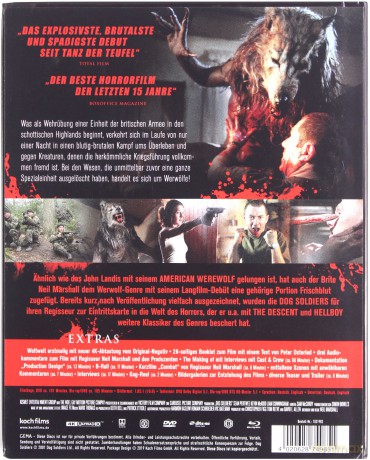 Dog Soldiers (mediabook) [Blu-Ray 4K]+[Blu-Ray]+[DVD]