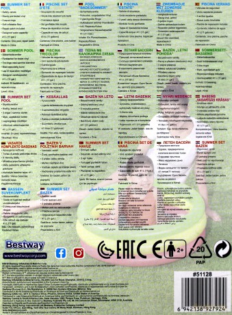 Mini Basenik Trzy kolory 70 x 24 cm