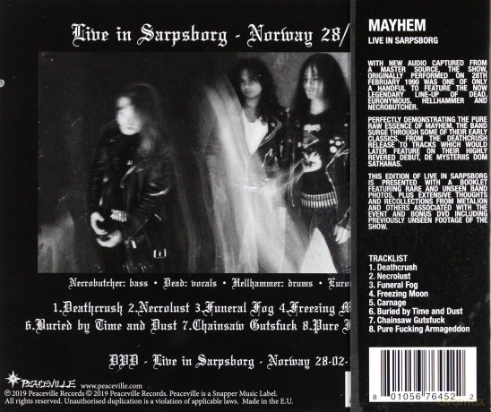 Mayhem: Live In Sarpsborg [CD]+[DVD]