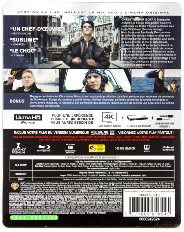 Dunkierka (steelbook) [Blu-Ray 4K]+[Blu-Ray]
