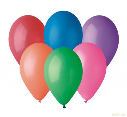 Balon a70 pastel 7 cali różnokolorowy 25 sztuk