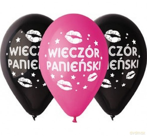 Balony premium hen night wieczór panieński 12 cali 5 sztuk