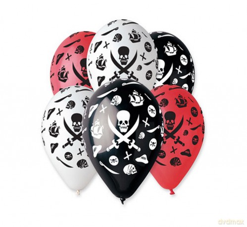 Balony premium piraci 12 cali 5 sztuk