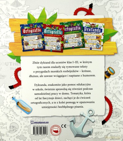 Dyktanda z wesołymi piratami. Klasy 1-3 [KSIĄŻKA]