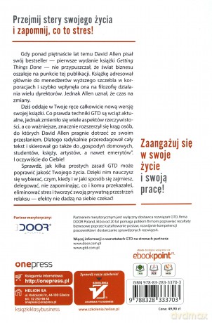 Getting things done czyli sztuka bezstresowej efektywności - David Allen [KSIĄŻKA]
